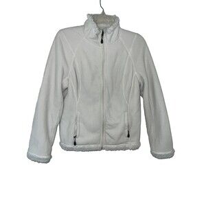 Sherpa Lined Fleece Jacket/Coat Women's/Junior Cream Small Hiking Camping Play